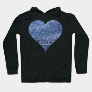 Heart Denim Jeans Hoodie